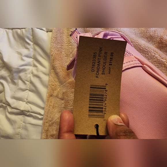 Fondant Pink Shoulder Steve Madden Bedazzled Purse - Picture 10 of 11